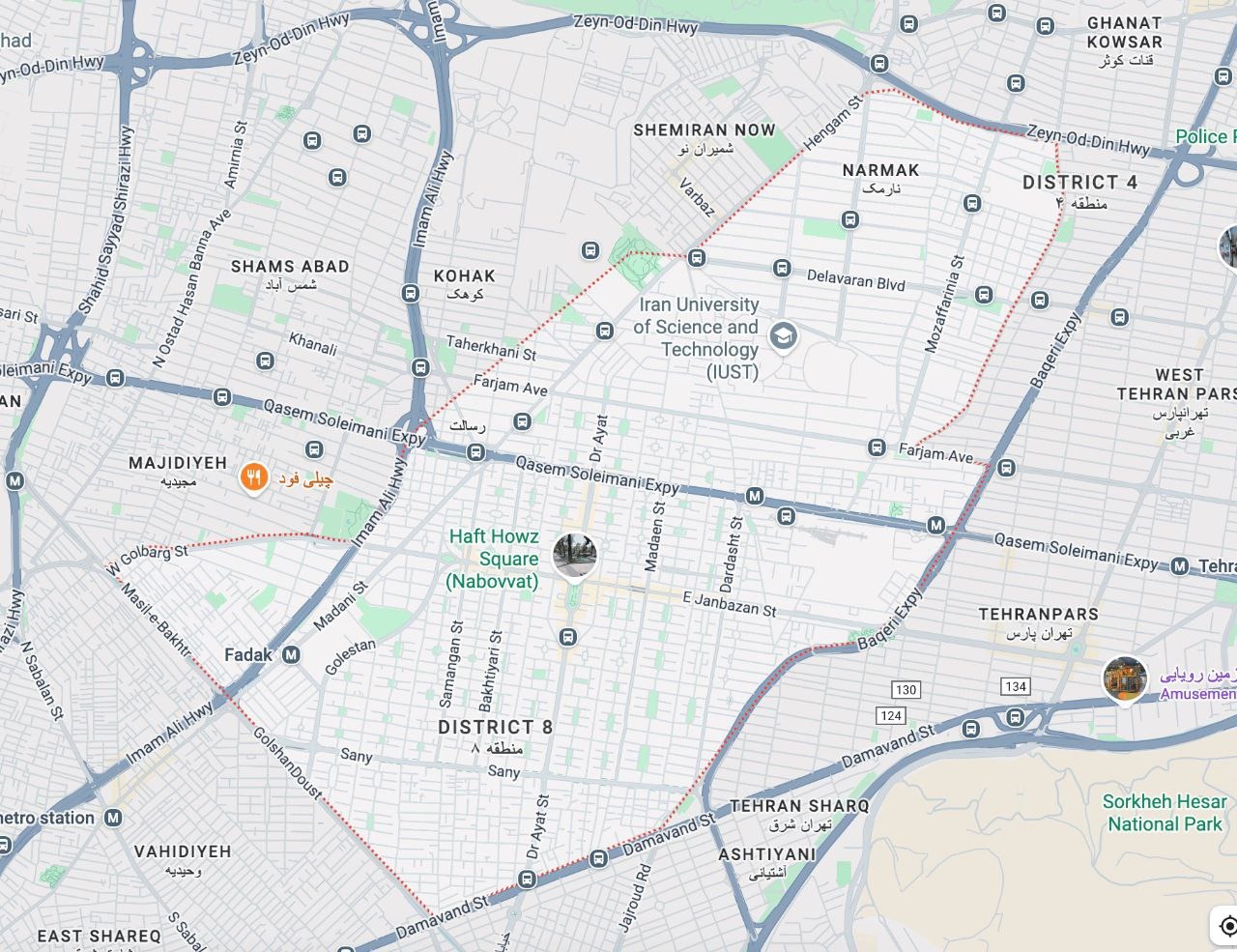 محله شرق تهران تحت پوشش آریابهکار